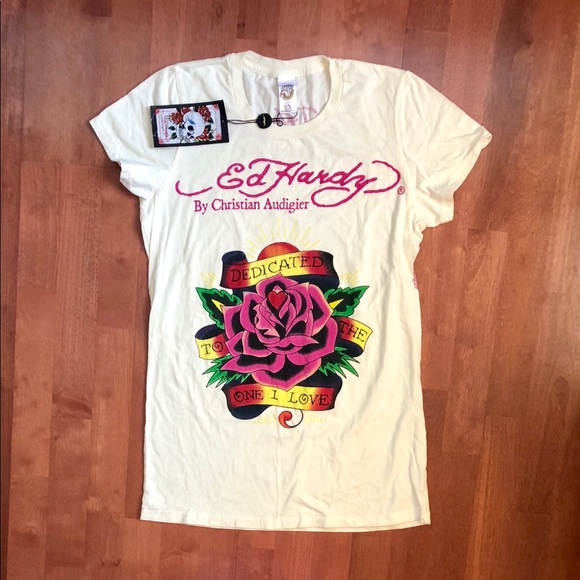 Ed Hardy Tops - NEW! ED HARDY T-SHIRT